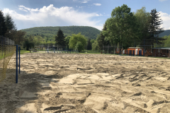 Strandkézilabda pálya rendezése