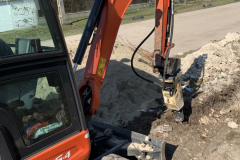 Törőfej a Kubota KX016-4 minikotrón