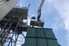 32 méteres emelőkosaras Socage gépünk Tolnanémediben dolgozott