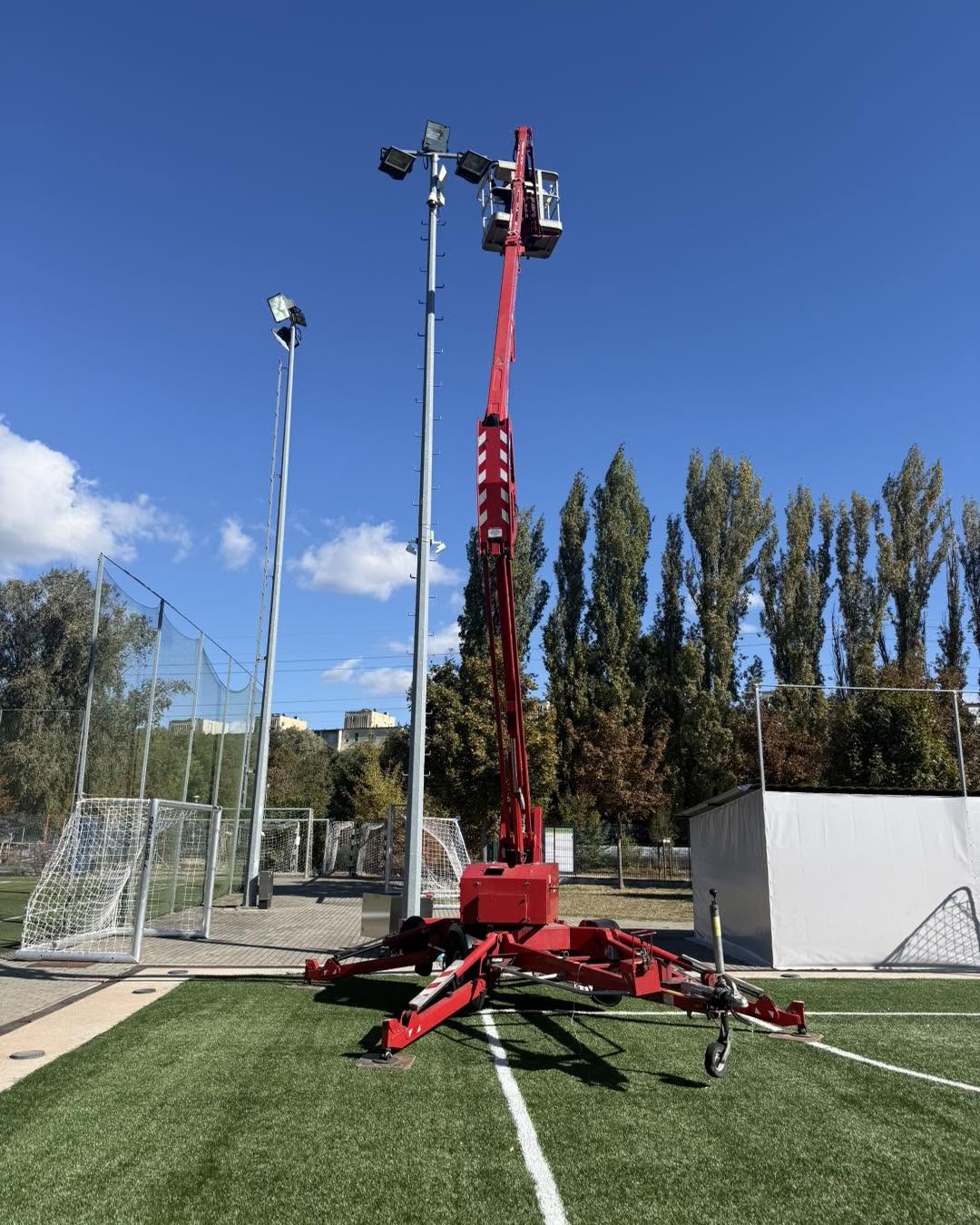 Vasas FC lámpa szerelés