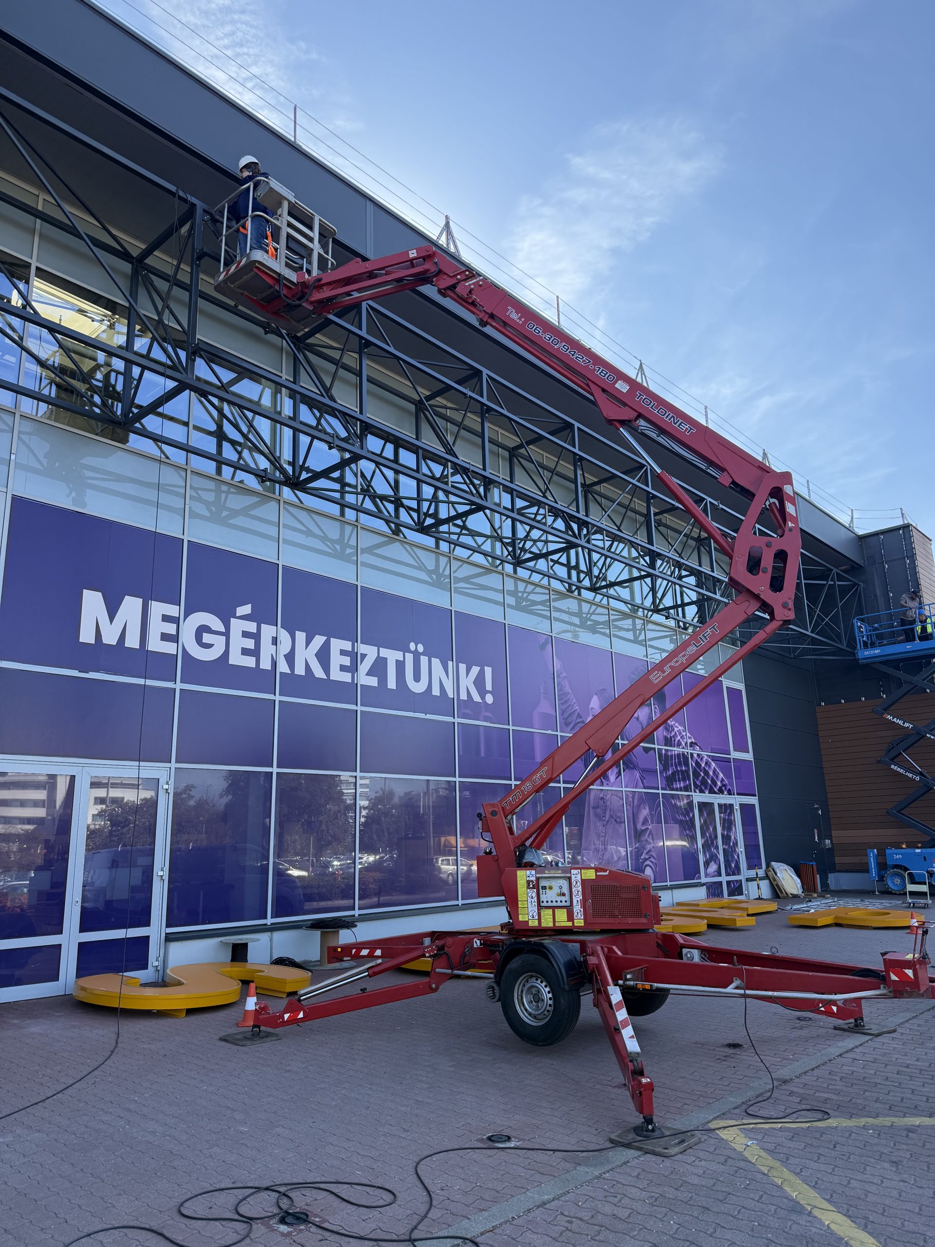ShopLand kosaras emelővel feliratozás